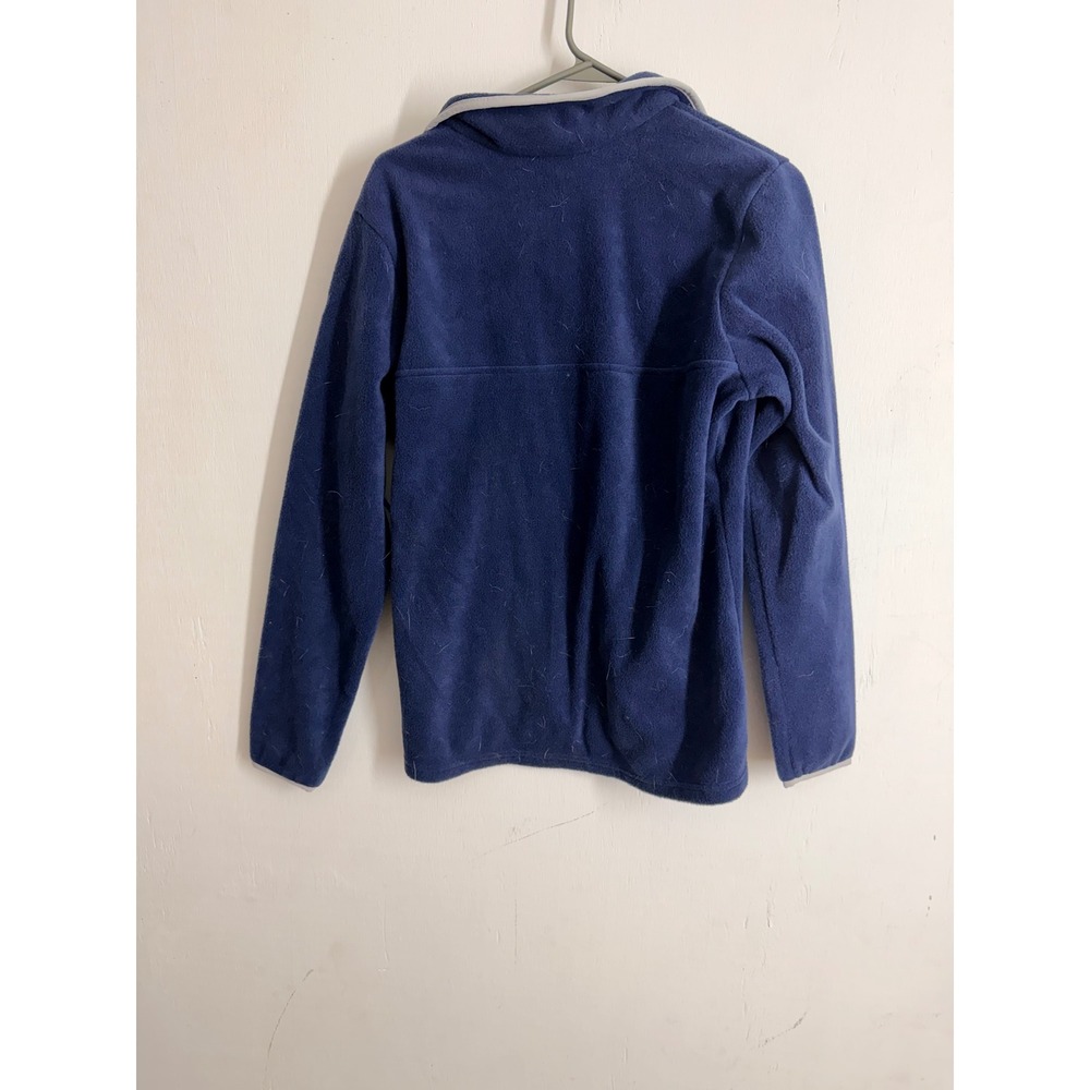 Alya Navy Blue Waffle Knit Tunic Top Long Sleeve Lined Scoop Neck Small